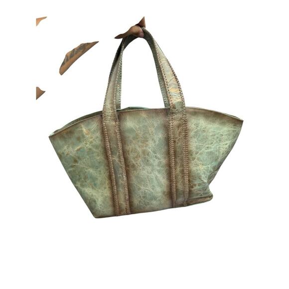 Corral Green Brown Leather Cut Out Shoulder Bag Purse Bling Western Rodeo - Picture 8 of 16